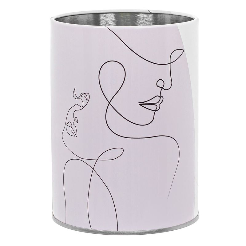 Carti si Birotica - Birotica - Accesorii de birou - Suporturi accesorii birou - Suport pixuri metalic, model abstract, diametru 8 x 10 cm - Infinity.ro