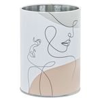 Carti si Birotica - Birotica - Accesorii de birou - Suporturi accesorii birou - Suport pixuri metalic, model abstract, diametru 8 x 10 cm - Infinity.ro