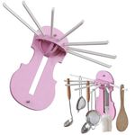 Casa si Gradina - Bucatarie si vesela - Organizare si depozitare bucatarie - Suporturi tacamuri si vase - Suport multifunctional pentru bucatarie, Roz, 26,5 x 39 x 21 cm - Infinity.ro