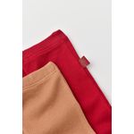 Fashion, accesorii si bijuterii - Copii - Imbracaminte copii - Pantaloni copii - Set 2 pantaloni bebe unisex din bumbac organic si modal - Maro/Rosu, BabyCosy (Marime: 12-18 Luni) - Infinity.ro