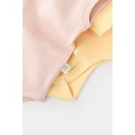 Fashion, accesorii si bijuterii - Copii - Imbracaminte copii - Body-uri copii - Set 2 body-uri fara maneci bebe unisex -100% bumbac organic - Galben/Roz, BabyCosy (Marime: 18-24 Luni) - Infinity.ro