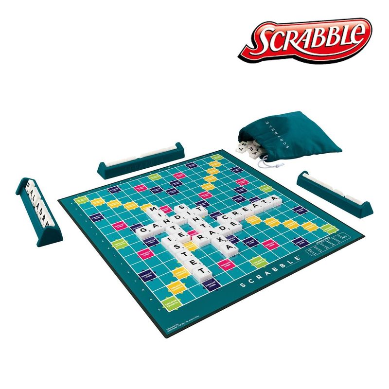 Jucarii, Copii si Bebe - Jucarii si jocuri - Jocuri si puzzle - Jocuri de societate - Joc de societate mattel scrabble original, unisex, multicolor, 2-4 jucatori - Infinity.ro