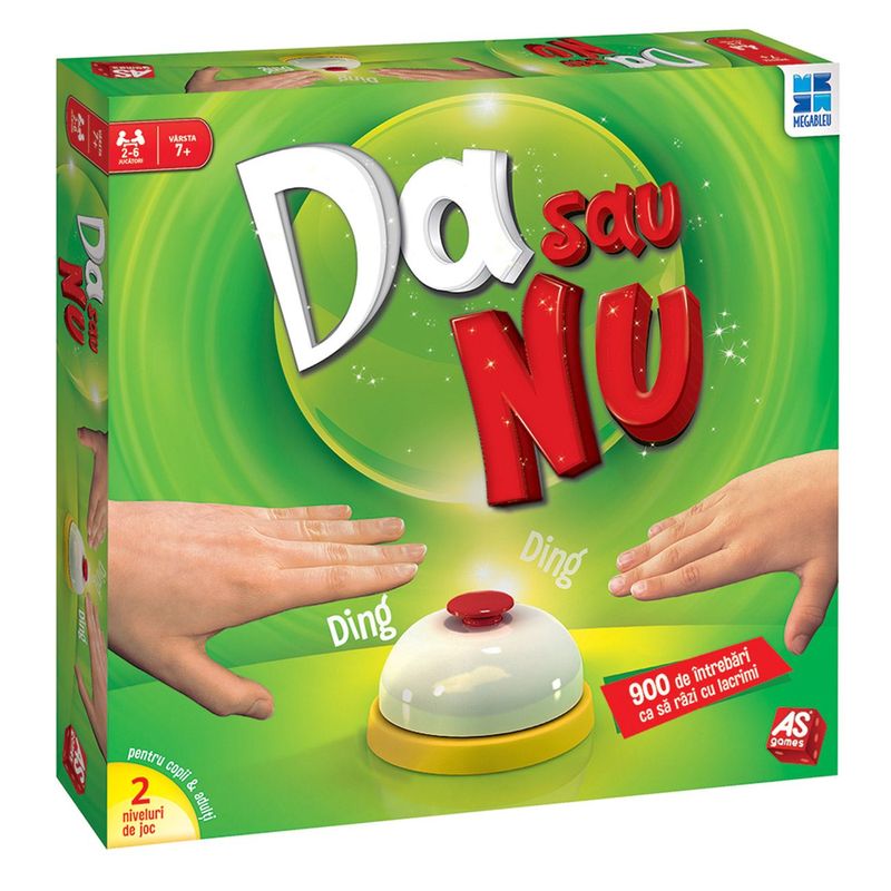 Jucarii, Copii si Bebe - Jucarii si jocuri - Jocuri si puzzle - Jocuri de societate - Joc de societate as, da sau nu, 2 nivele, multicolor - Infinity.ro