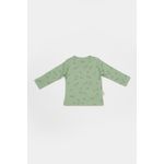 Fashion, accesorii si bijuterii - Copii - Imbracaminte copii - Treninguri si compleuri copii - Set 3 piese:bluza, pantaloni si caciulita Printed, BabyCosy, 50% modal+50% bumbac, Verde (Marime: 3-6 Luni) - Infinity.ro