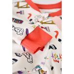 Fashion, accesorii si bijuterii - Copii - Imbracaminte copii - Salopete copii - Set 2 salopetele cu maneca lunga si pantaloni lungi cu fermoar - 100%bumbac organic - Portocaliu si Pudra, BabyCosy (Marime: 12- - Infinity.ro