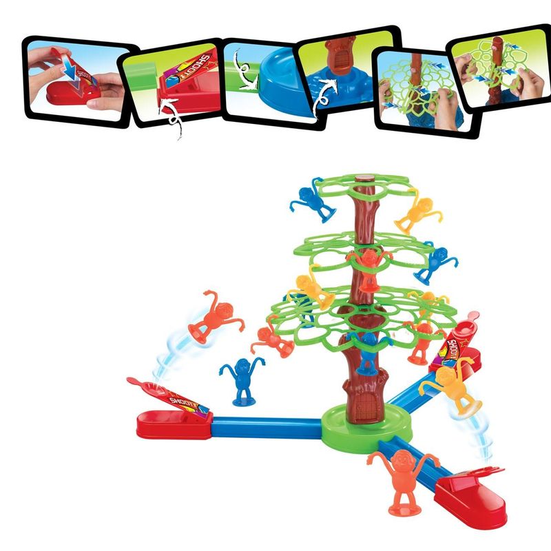 Jucarii, Copii si Bebe - Jucarii si jocuri - Jocuri si puzzle - Jocuri de societate - Joc de societate, jumping monkeys, 29 piese, plastic, multicolor, varsta recomandata 3+ ani - Infinity.ro