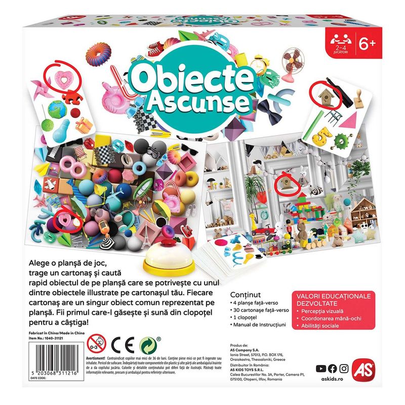 Jucarii, Copii si Bebe - Jucarii si jocuri - Jocuri si puzzle - Jocuri de societate - Joc de societate as obiecte ascunse, multicolor, 2-6 jucatori, varsta 6+ - Infinity.ro