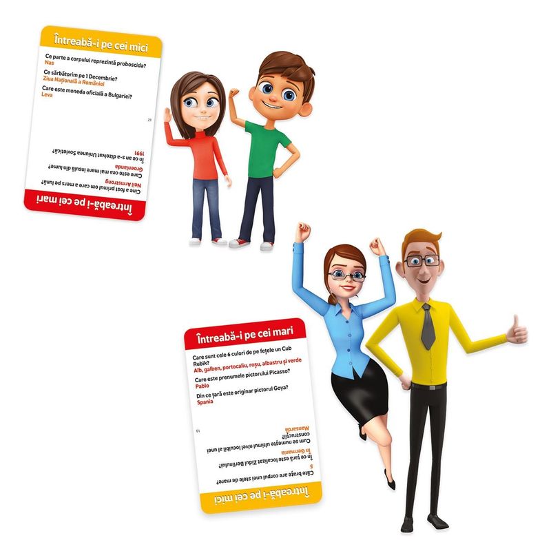 Jucarii, Copii si Bebe - Jucarii si jocuri - Jocuri si puzzle - Jocuri de societate - Joc de societate as, copii vs parinti, trivia, multicolor, varsta 9+ ani - Infinity.ro