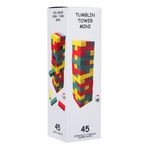 Jucarii, Copii si Bebe - Jucarii si jocuri - Jocuri si puzzle - Jocuri de societate - Joc lemn tumblin tower, 45 piese, multicolor, portabil - Infinity.ro