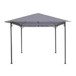 Casa si Gradina - Gradina si terasa - Umbrele si pavilioane - Pavilioane - Pavilion pentru gradina/terasa, cadru metalic, gri, 3x3x2.55 m, Elena - Infinity.ro