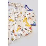 Fashion, accesorii si bijuterii - Copii - Imbracaminte copii - Salopete copii - Set 2 salopetele cu maneca lunga si pantaloni lungi - 100%bumbac organic - Galben si Mov, BabyCosy (Marime: 18-24 Luni) - Infinity.ro