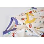 Fashion, accesorii si bijuterii - Copii - Imbracaminte copii - Salopete copii - Set 2 salopetele cu maneca lunga si pantaloni lungi - 100%bumbac organic - Galben si Mov, BabyCosy (Marime: 18-24 Luni) - Infinity.ro