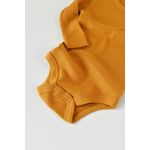 Fashion, accesorii si bijuterii - Copii - Imbracaminte copii - Treninguri si compleuri copii - Set 3 piese: body cu maneca lunga, pantaloni lungi cu botosei si caciulita din bumbac organic si modal - Mustar, BabyCosy (Marim - Infinity.ro