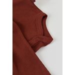 Fashion, accesorii si bijuterii - Copii - Imbracaminte copii - Treninguri si compleuri copii - Set 3 piese: body cu maneca lunga, pantaloni lungi si caciulita din bumbac organic si modal - Caramiziu, BabyCosy (Marime: 18-24 - Infinity.ro