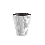 Casa si Gradina - Gradinarit si plante - Plante si ghivece - Ghivece si suporturi - Ghiveci decorativ de flori, rotund, alb, 18/37 L, 39x43.6 cm, Sandy - Infinity.ro
