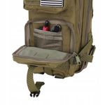 Sport si Outdoor - Articole de voiaj - Rucsacuri - Ghiozdan/rucsac tactic, Trizand, 5 compartimente, poliester 600D, verde, 26 L, 28x16x44 cm - Infinity.ro