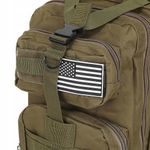 Sport si Outdoor - Articole de voiaj - Rucsacuri - Ghiozdan/rucsac tactic, Trizand, 5 compartimente, poliester 600D, verde, 26 L, 28x16x44 cm - Infinity.ro