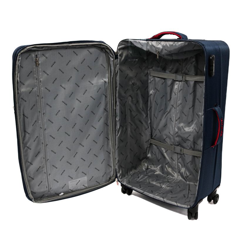 Sport si Outdoor - Articole de voiaj - Trolere - Troler Dortmund, Lamonza, 80x46x28 cm, 3.4 kg, expandabil 30%, albastru - Infinity.ro