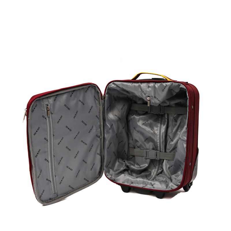 Sport si Outdoor - Articole de voiaj - Trolere - Troler Lime, Lamonza, 40x30x20 cm, 1.9 kg, rosu / galben - Infinity.ro