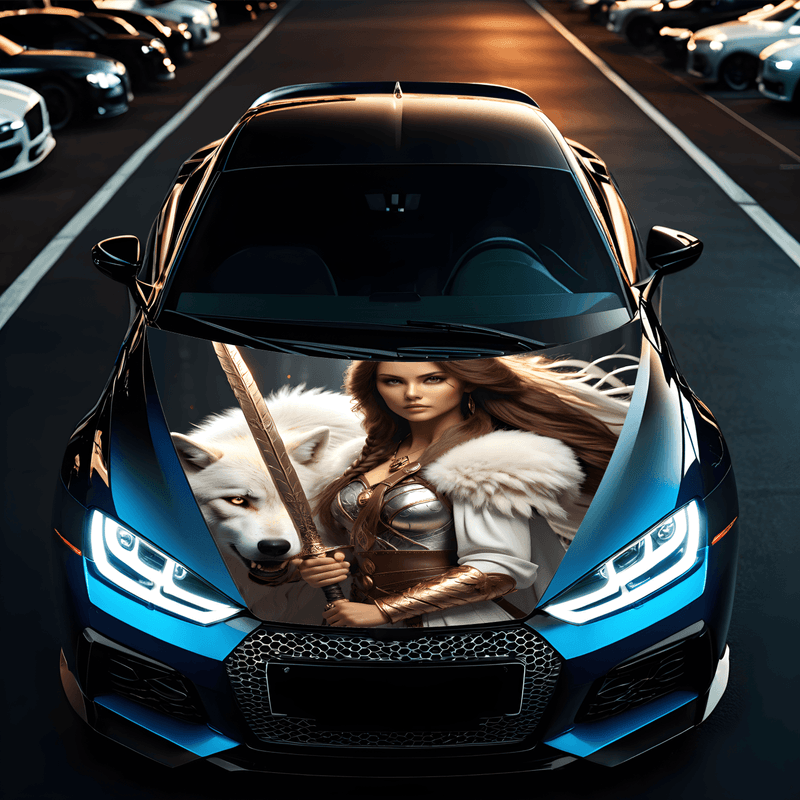 Auto si Moto - Piese auto si accesorii - Piese auto - Tuning - Folie Capota Auto "Hood Art" rezistenta la exterior, marime S (150 x 110cm) - Cod: AVX-CAPOTA-006S - Infinity.ro