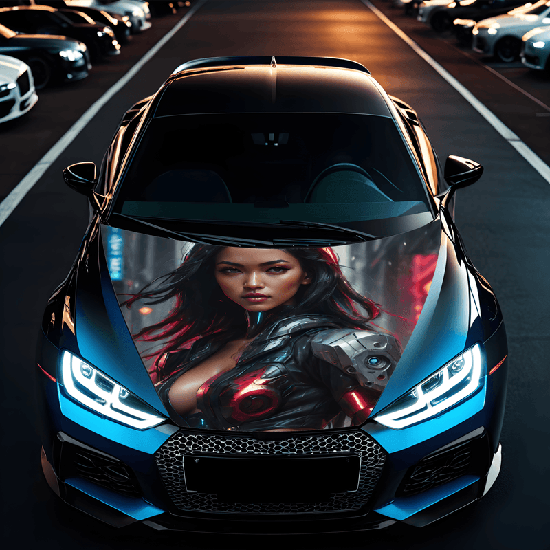 Auto si Moto - Piese auto si accesorii - Piese auto - Tuning - Folie Capota Auto "Hood Art" rezistenta la exterior, marime S (150 x 110cm) - Cod: AVX-CAPOTA-001S - Infinity.ro