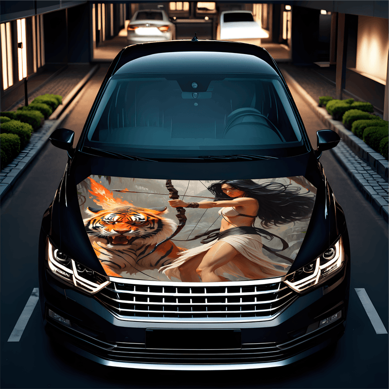 Auto si Moto - Piese auto si accesorii - Piese auto - Tuning - Folie Capota Auto "Hood Art" rezistenta la exterior, marime S (150 x 110cm) - Cod: AVX-CAPOTA-010S - Infinity.ro