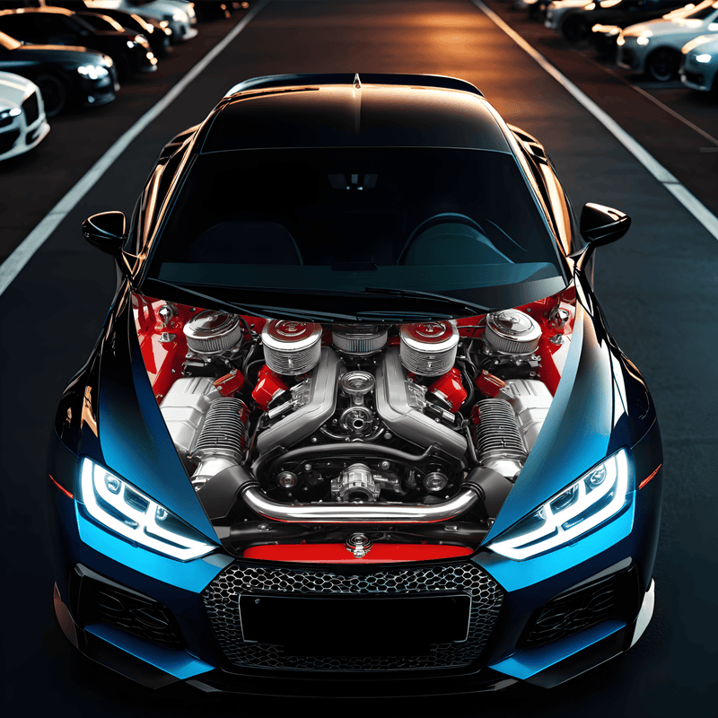 Auto si Moto - Piese auto si accesorii - Piese auto - Tuning - Folie Capota Auto "Hood Art" rezistenta la exterior, marime S (150 x 110cm) - Cod: AVX-CAPOTA-020S - Infinity.ro