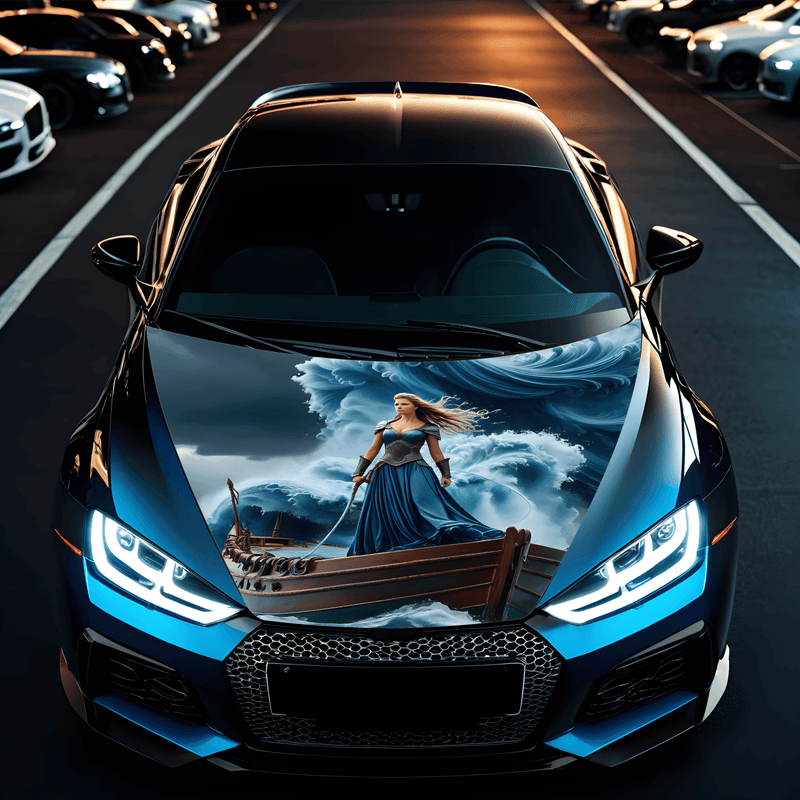 Auto si Moto - Piese auto si accesorii - Piese auto - Tuning - Folie Capota Auto "Hood Art" rezistenta la exterior, marime L (180 x 130cm) - Cod: AVX-CAPOTA-013L - Infinity.ro