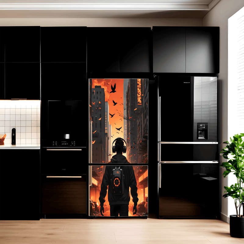 Casa si Gradina - Decoratiuni - Stickere decorative - Folie imprimata color pentru decor Frigider, dimensiune 200 x 90cm, model: AVX-FR29 - Infinity.ro