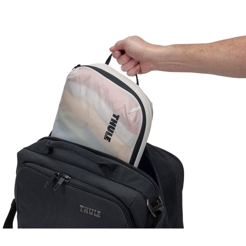 Sport si Outdoor - Articole de voiaj - Genti voiaj - Saculet de depozitare, Thule, Compression Packing Cube mediu, alb - Infinity.ro