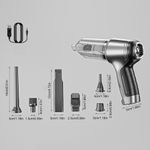 Auto si Moto - Intretinere auto - Aspiratoare auto - Aspirator de Mana Auto, MIANDREE®, Portabil, 3 in 1, Inverter, Functie de Aer Aspirare/Suflare, Putere de Aspirare 12.000 Pa, 35.500 rpm, Fara Fir, Filtru HEPA, Silentios - Infinity.ro