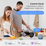 Casa si Gradina - Electrice - Smart Home - Centrale si module smart home - Termostat de Ambient Smart RF Wireless MIANDREE®, Programabil, Compatibil Orice Centrala Termica si Incalzire Pardoseala, Touchscreen, Tuya Smart Life, Alexa, Google - Infinity.ro