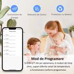 Casa si Gradina - Electrice - Smart Home - Centrale si module smart home - Termostat de Ambient Smart RF Wireless MIANDREE®, Programabil, Compatibil Orice Centrala Termica si Incalzire Pardoseala, Touchscreen, Tuya Smart Life, Alexa, Google - Infinity.ro