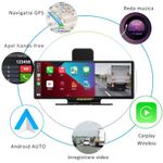 Auto si Moto - Electronice auto - Navigatii GPS - Navigatie Auto Universala 10.26" Full-Touch IPS HD, MIANDREE®, CarPlay/Android Auto Wireless, Camera Fata Reglabila 4K/1080P (Dashcam), Camera Marsarier Inclusa, DVR Multimedia, BT, FM, AUX, Split-Scr - Infinity.ro