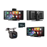 Auto si Moto - Electronice auto - Navigatii GPS - Navigatie Auto Universala 10.26" Full-Touch IPS HD, MIANDREE®, CarPlay/Android Auto Wireless, Camera Fata Reglabila 4K/1080P (Dashcam), Camera Marsarier Inclusa, DVR Multimedia, BT, FM, AUX, Split-Scr - Infinity.ro