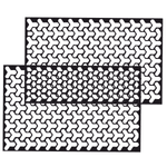 Auto si Moto - Piese auto si accesorii - Piese auto - Tuning - Set 2 folii autoadezive decupate pentru decorarea stopurilor auto, dimensiune 2 x 48 x 30cm, culoare Negru Mat, model HONEYCOMB - Infinity.ro