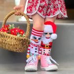 Fashion, accesorii si bijuterii - Copii - Lenjerie si pijamale copii - Sosete si dresuri copii - Sosete lungi colorate Madmia unisex fantasy Santa and Snowman 6-99 ani - Infinity.ro