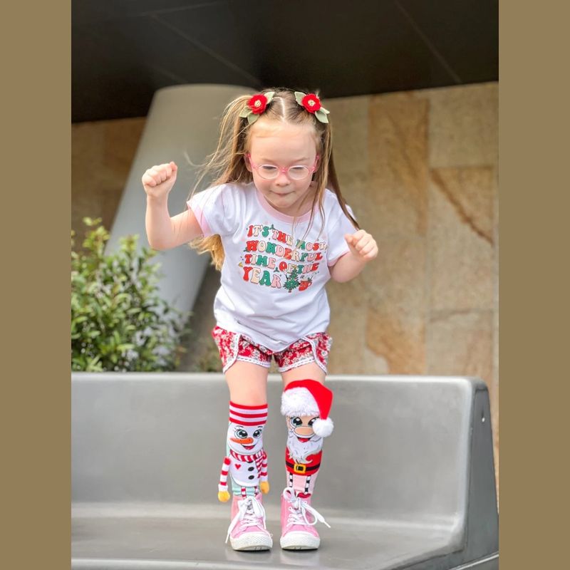 Fashion, accesorii si bijuterii - Copii - Lenjerie si pijamale copii - Sosete si dresuri copii - Sosete lungi colorate Madmia unisex fantasy Santa and Snowman 6-99 ani - Infinity.ro