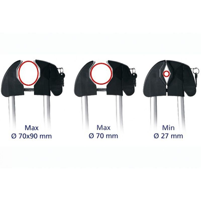 Sport si Outdoor - Ciclism - Accesorii pentru biciclete - Suporturi accesorii biciclete - Suport biciclete Peruzzo Roma Tandem 604 Aluminiu cu prindere pe bare transversale - pentru o bicicleta - Infinity.ro