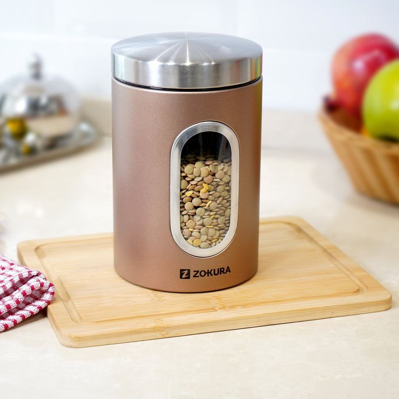 Casa si Gradina - Mobilier - Organizare si depozitare - Recipiente depozitare - Recipient depozitare 2600 ml, inox - Zokura - Infinity.ro