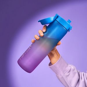Sticla apa Times To Drink, recyclon, 1L, Albastru&Roz- Ion8