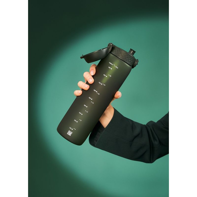 Casa si Gradina - Bucatarie si vesela - Cani si pahare - Sticle - Sticla apa, recyclon, 1L, Verde inchis - Ion8 - Infinity.ro