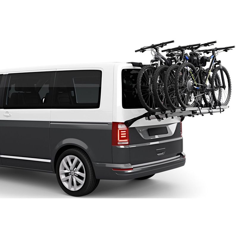 Sport si Outdoor - Ciclism - Accesorii pentru biciclete - Suporturi accesorii biciclete - Suport biciclete Thule WanderWay 2 cu prindere pe haion dedicat pentru Volkswagen T6. - Infinity.ro