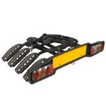 Sport si Outdoor - Ciclism - Accesorii pentru biciclete - Suporturi accesorii biciclete - Suport 4 biciclete Peruzzo Siena 668/4N cu prindere pe carligul de remorcare, Negru - Infinity.ro