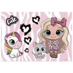 PC, gaming si accesorii - Periferice PC - Mousepad - Pad birou 2 fețe cute, POBF10, Kidea - Infinity.ro