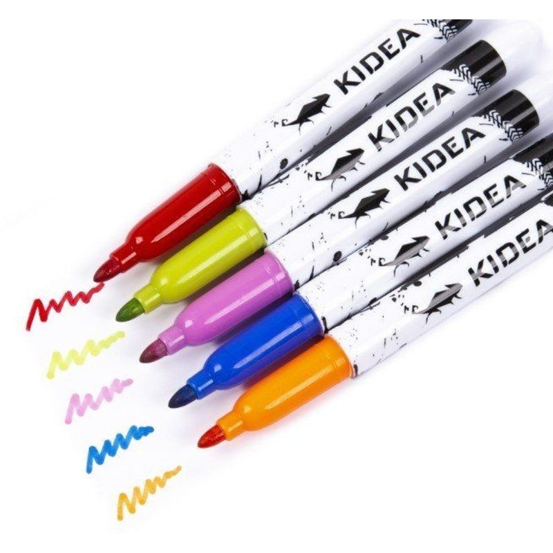 Carti si Birotica - Birotica - Instrumente de scris - Markere si carioci - Set de 10 markere incaltaminte si tesaturi, Kidea Markers, multicolore - Infinity.ro