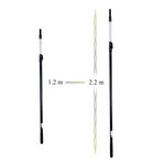 Casa si Gradina - Constructii - Vopsea si tencuieli - Unelte de vopsit si tencuit - Set 3 gletiere profesionale, inox, 40, 60, 80 cm, suport, maner telescopic 1.2-2.2 m, Ergoplast - Infinity.ro