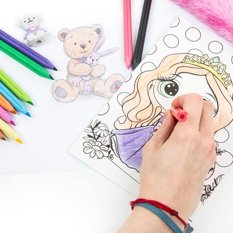 Carti si Birotica - Birotica - Instrumente de scris - Creioane - Set creioane colorate jumbo Derform Kidea, 12 culori, multicolor, 12x110x185mm, KMJ12KKA - Infinity.ro