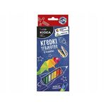 Carti si Birotica - Birotica - Instrumente de scris - Creioane - Set 12 creioane colorate perlate jumbo, Kidea, KTG12KA - Infinity.ro