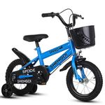 Sport si Outdoor - Ciclism - Biciclete pentru copii - Bicicleta pentru copii cu roti ajutatoare si frane, 14 inch, albastru - Infinity.ro